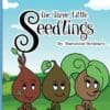 A book cover with three different colored plants