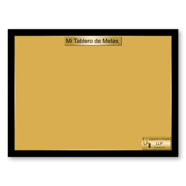 A black frame with a yellow background